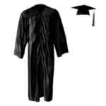 Shiny Cap, Gown, and Tassel Set